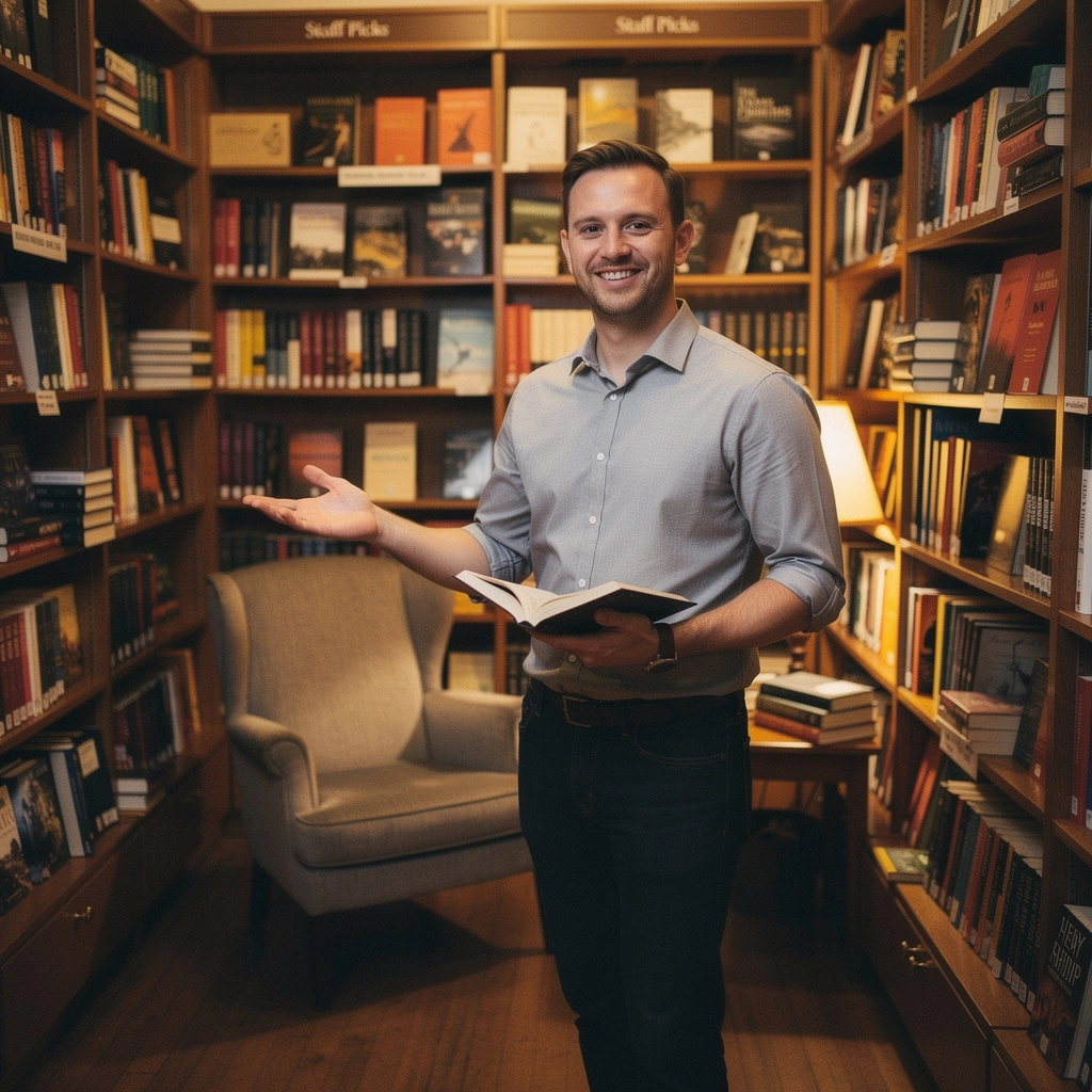 地元の書店で新しく入荷した本の山